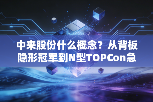中来股份什么概念?从背板隐形冠军到N型TOPCon急先锋的蜕变之路
