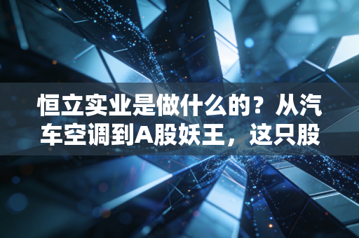 恒立实业是做什么的?从汽车空调到A股妖王,这只股票到底值不值得你关注?