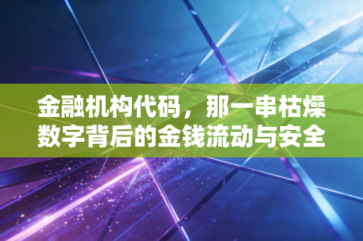 金融机构代码,那一串枯燥数字背后的金钱流动与安全防线