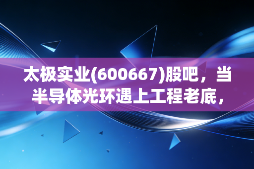 太极实业(600667)股吧,当半导体光环遇上工程老底,散户的焦虑与机遇究竟在哪里?