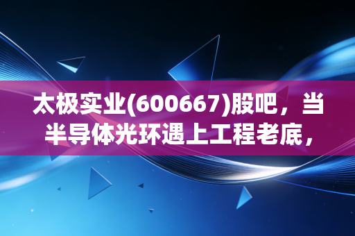 太极实业(600667)股吧,当半导体光环遇上工程老底,散户的焦虑与机遇究竟在哪里?