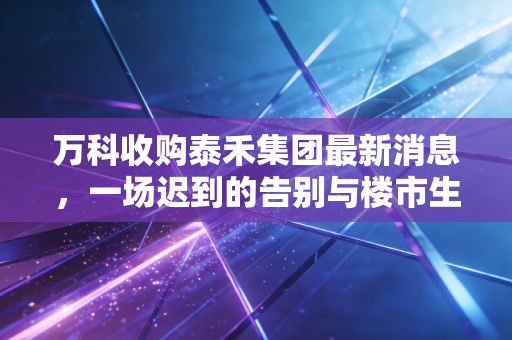 万科收购泰禾集团最新消息,一场迟到的告别与楼市生存法则的残酷启示