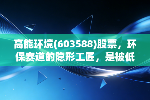 高能环境(603588)股票,环保赛道的隐形工匠,是被低估的潜力股还是稳健的防守型选择?