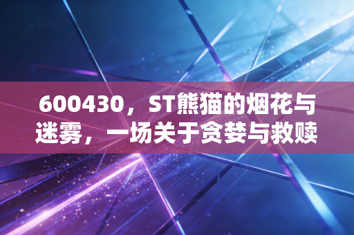 600430,ST熊猫的烟花与迷雾,一场关于贪婪与救赎的投资博弈
