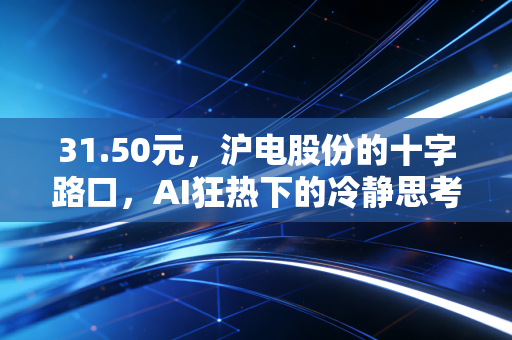 31.50元,沪电股份的十字路口,AI狂热下的冷静思考