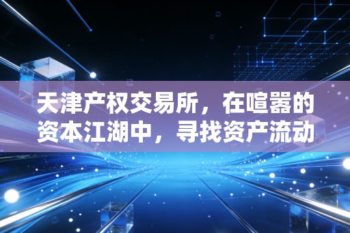 天津产权交易所,在喧嚣的资本江湖中,寻找资产流动的黄金水道