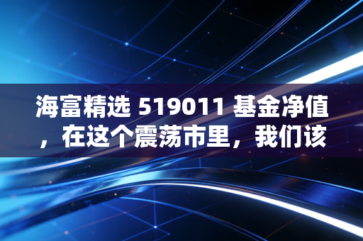 海富精选 519011 基金净值,在这个震荡市里,我们该如何与这位老朋友相处?