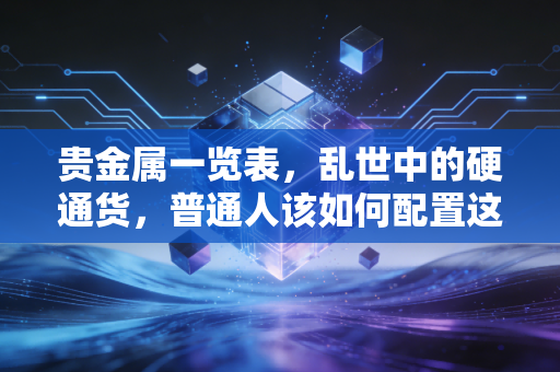 贵金属一览表,乱世中的硬通货,普通人该如何配置这份安全感?
