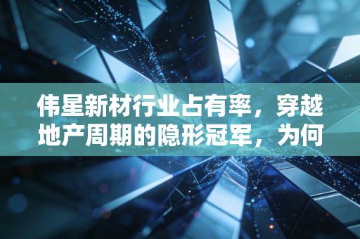 伟星新材行业占有率,穿越地产周期的隐形冠军,为何它能稳坐现金奶牛宝座?