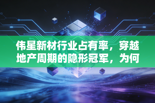 伟星新材行业占有率,穿越地产周期的隐形冠军,为何它能稳坐现金奶牛宝座?