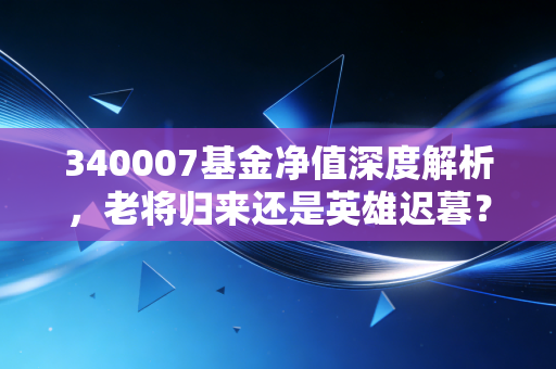 340007基金净值深度解析,老将归来还是英雄迟暮?聊聊兴全趋势的变与不变
