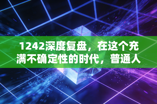 1242深度复盘,在这个充满不确定性的时代,普通人该如何守住自己的钱袋子?
