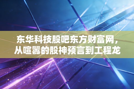 东华科技股吧东方财富网,从喧嚣的股神预言到工程龙头的真实价值博弈