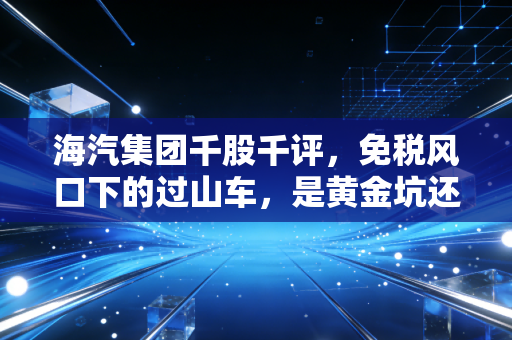 海汽集团千股千评,免税风口下的过山车,是黄金坑还是接盘侠?