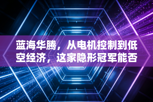 蓝海华腾,从电机控制到低空经济,这家隐形冠军能否飞得更高?