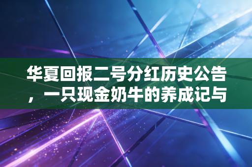 华夏回报二号分红历史公告,一只现金奶牛的养成记与给普通投资者的启示