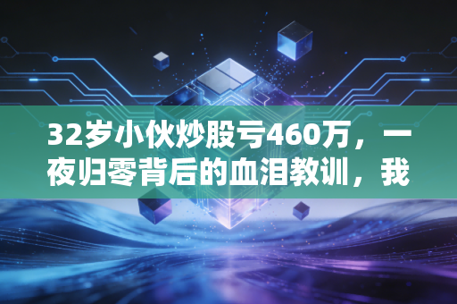 32岁小伙炒股亏460万,一夜归零背后的血泪教训,我们离破产究竟有多远?