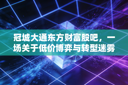 冠城大通东方财富股吧,一场关于低价博弈与转型迷雾的散户江湖实录