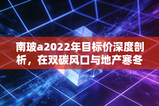 南玻a2022年目标价深度剖析,在双碳风口与地产寒冬的夹缝中寻找估值锚点