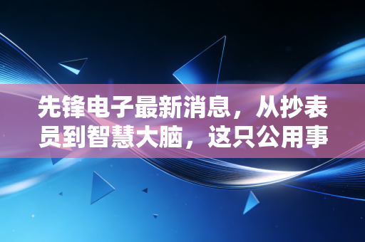 先锋电子最新消息，从抄表员到智慧大脑，这只公用事业里的科技股到底还能跑多远？