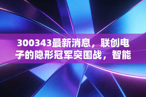 300343最新消息，联创电子的隐形冠军突围战，智能驾驶风口下的机遇与博弈
