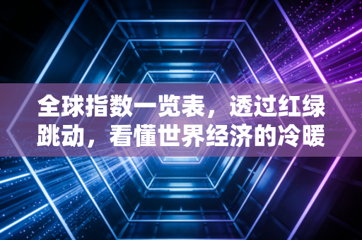 全球指数一览表，透过红绿跳动，看懂世界经济的冷暖与你的钱袋子