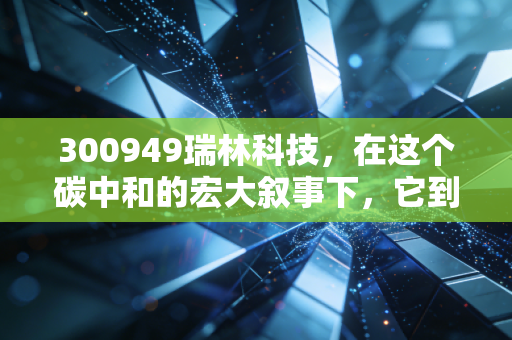 300949瑞林科技,在这个碳中和的宏大叙事下,它到底是不是被低估的隐形冠军?