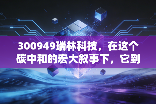 300949瑞林科技,在这个碳中和的宏大叙事下,它到底是不是被低估的隐形冠军?
