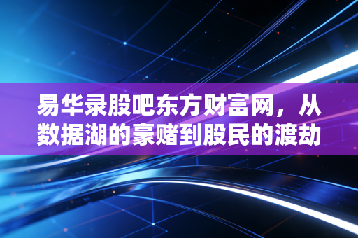 易华录股吧东方财富网,从数据湖的豪赌到股民的渡劫,我们该如何看清这只股的真面目?