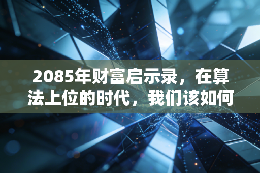 2085年财富启示录,在算法上位的时代,我们该如何为后代锁定未来?