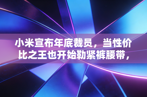 小米宣布年底裁员,当性价比之王也开始勒紧裤腰带,我们该如何看懂这背后的寒意与转机?