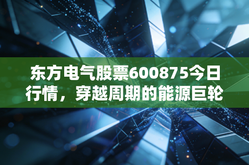 东方电气股票600875今日行情，穿越周期的能源巨轮，在波动中寻找确定性