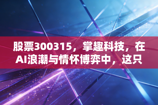 股票300315，掌趣科技，在AI浪潮与情怀博弈中，这只游戏股还能躺赢吗？