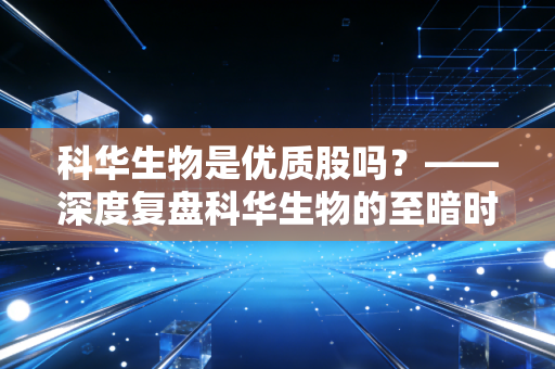 科华生物是优质股吗?——深度复盘科华生物的至暗时刻与潜在转机