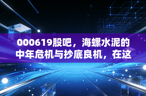 000619股吧，海螺水泥的中年危机与抄底良机，在这个冷清的周期里我们该何去何从？