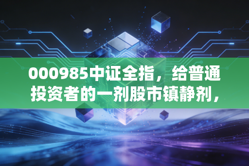 000985中证全指,给普通投资者的一剂股市镇静剂,这才是A股的全貌