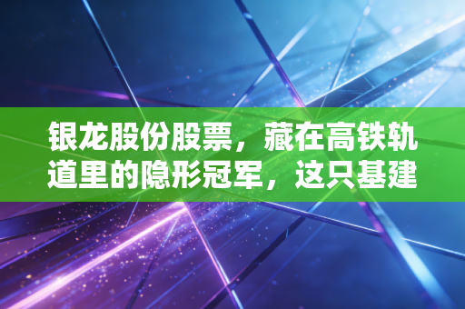 银龙股份股票,藏在高铁轨道里的隐形冠军,这只基建老黄牛还能跑多远?