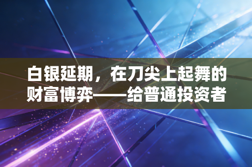 白银延期,在刀尖上起舞的财富博弈——给普通投资者的清醒剂