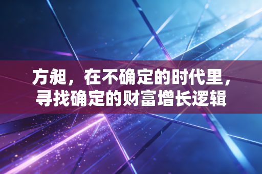 方昶,在不确定的时代里,寻找确定的财富增长逻辑