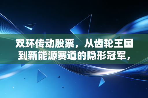 双环传动股票,从齿轮王国到新能源赛道的隐形冠军,这辆车还能开多远?