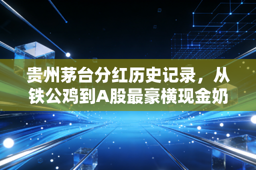 贵州茅台分红历史记录,从铁公鸡到A股最豪横现金奶牛的进阶之路