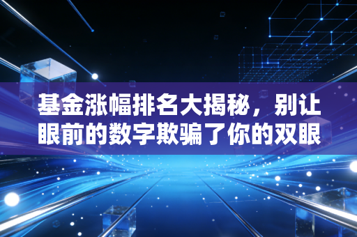 基金涨幅排名大揭秘,别让眼前的数字欺骗了你的双眼
