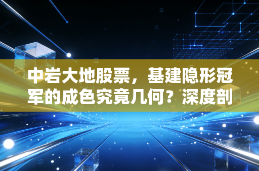 中岩大地股票,基建隐形冠军的成色究竟几何?深度剖析这只细分赛道的潜力股