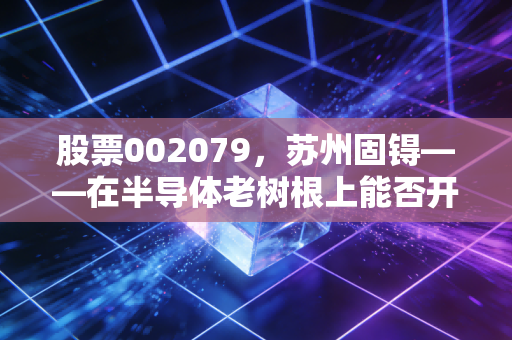 股票002079,苏州固锝——在半导体老树根上能否开出新能源的绚烂之花?