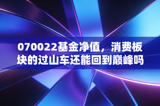 070022基金净值,消费板块的过山车还能回到巅峰吗?聊聊萧楠和他的易方达消费行业精选