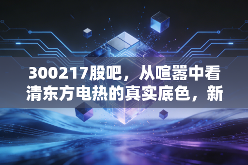 300217股吧，从喧嚣中看清东方电热的真实底色，新能源赛道下的冷思考