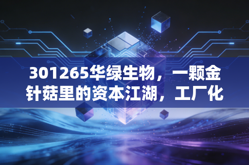 301265华绿生物,一颗金针菇里的资本江湖,工厂化种植究竟是风口还是苦力?