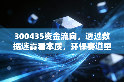 300435资金流向,透过数据迷雾看本质,环保赛道里的聪明钱到底在干什么?