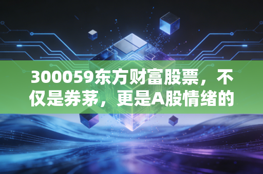 300059东方财富股票,不仅是券茅,更是A股情绪的独家体温计
