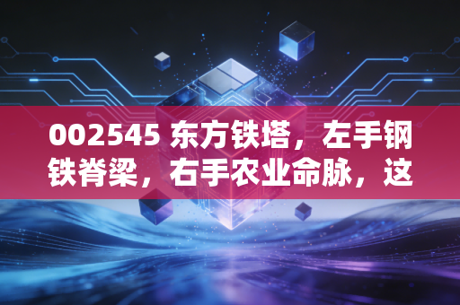 002545 东方铁塔,左手钢铁脊梁,右手农业命脉,这只跨界龙头到底成色如何?